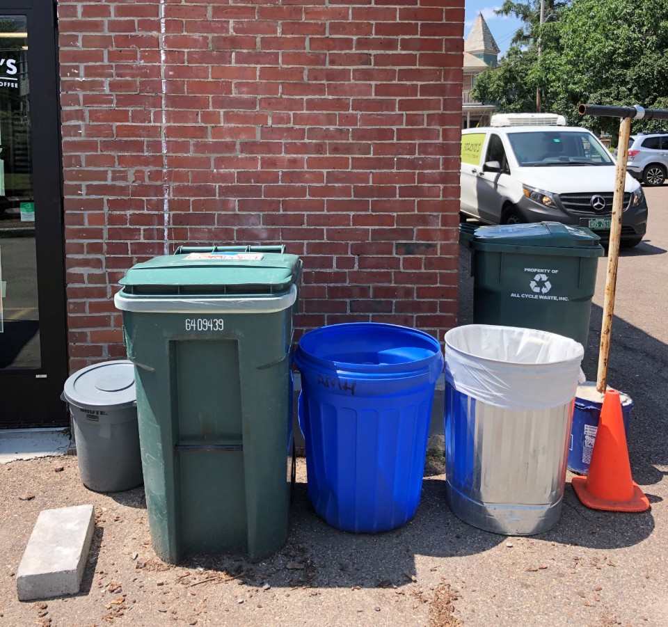 Willow's outdoor waste station